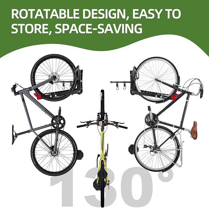 Soporte de Pared para Bicicleta, Ajustable, Acero, Negro miniatura 6