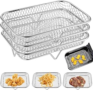 HASTHIP® 3 PCS Stainless Steel Microwave Grill Stand