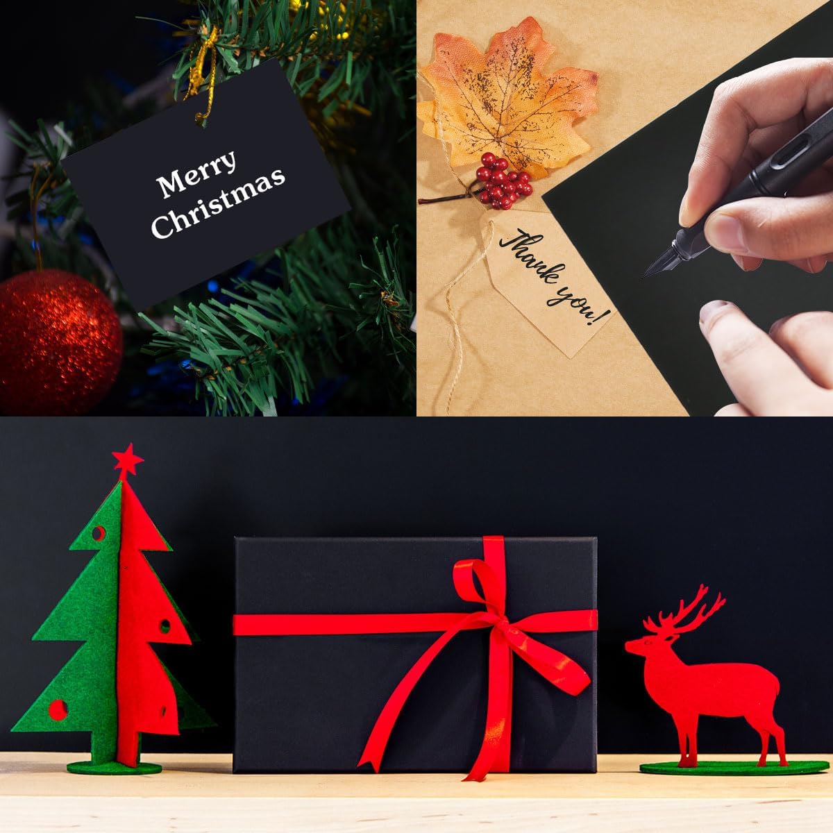 50 Sheets Black Card, A4 Card 300gsm Thick Card Stock for DIY Projects Arts and Crafts,Cards Making,Home or Office Printing