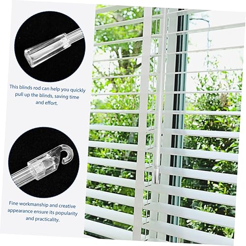 Miniatura 6 de Varita de repuesto veneciana para cortinero de repuesto para cortinero de repuesto, varilla inclinable transparente, piezas de ciego, mini persianas