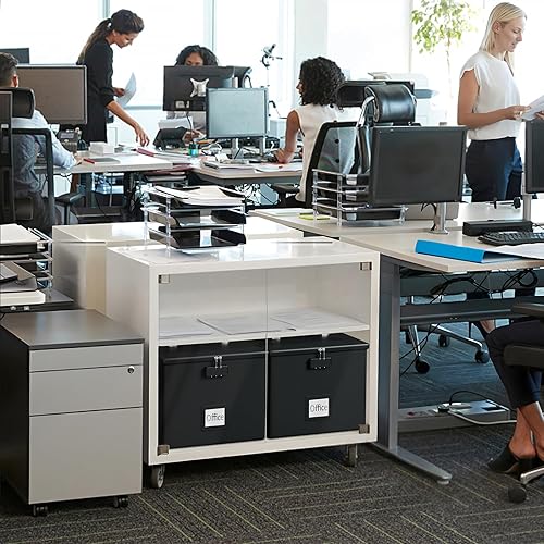 Miniatura 7 de Caja de archivos a prueba de fuego para documentos, caja organizadora de documentos portátil a prueba de fuego con asa, resistente al agua, con