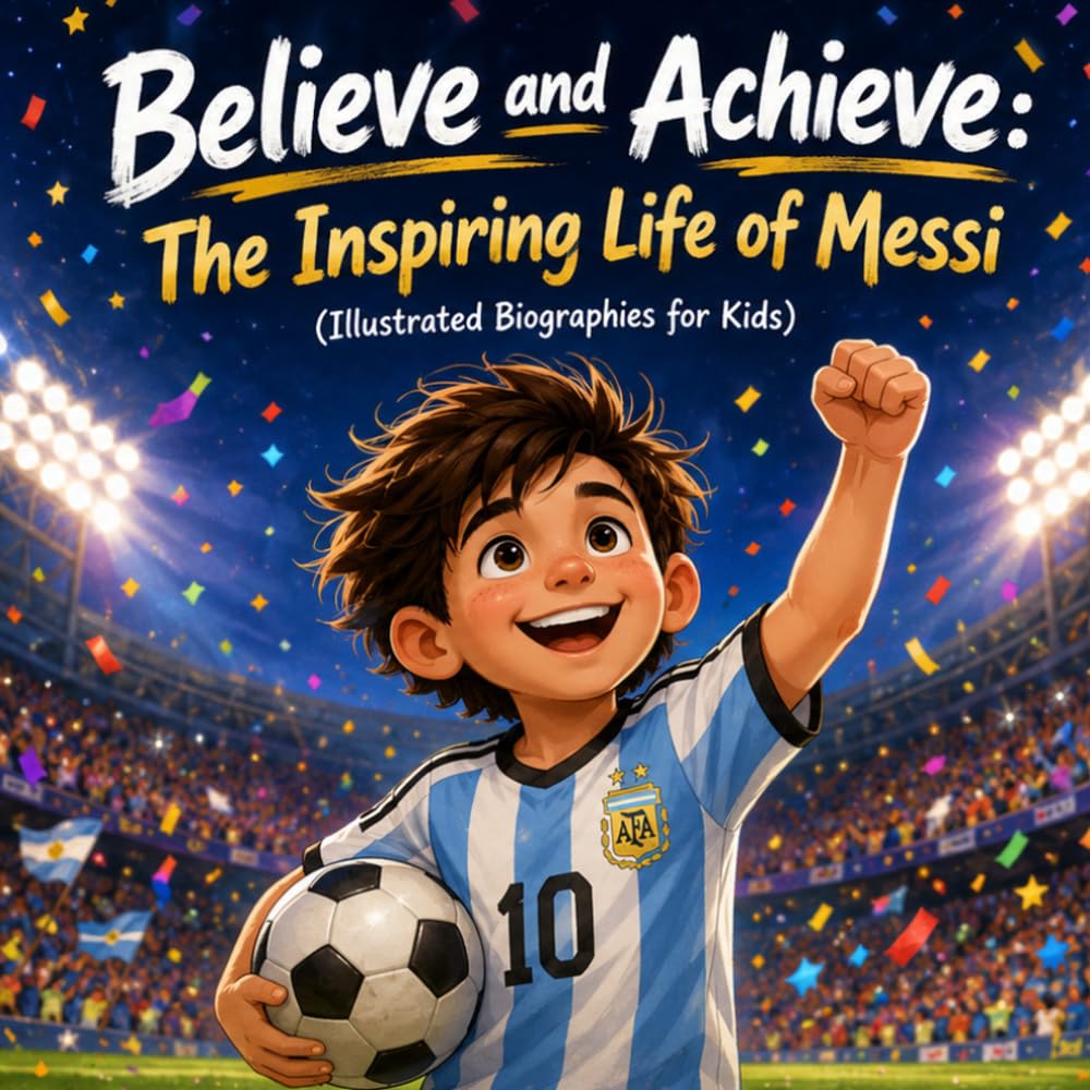 Believe and Achieve: The Inspiring Life of Messi (Illustrated Biographies for Kids)