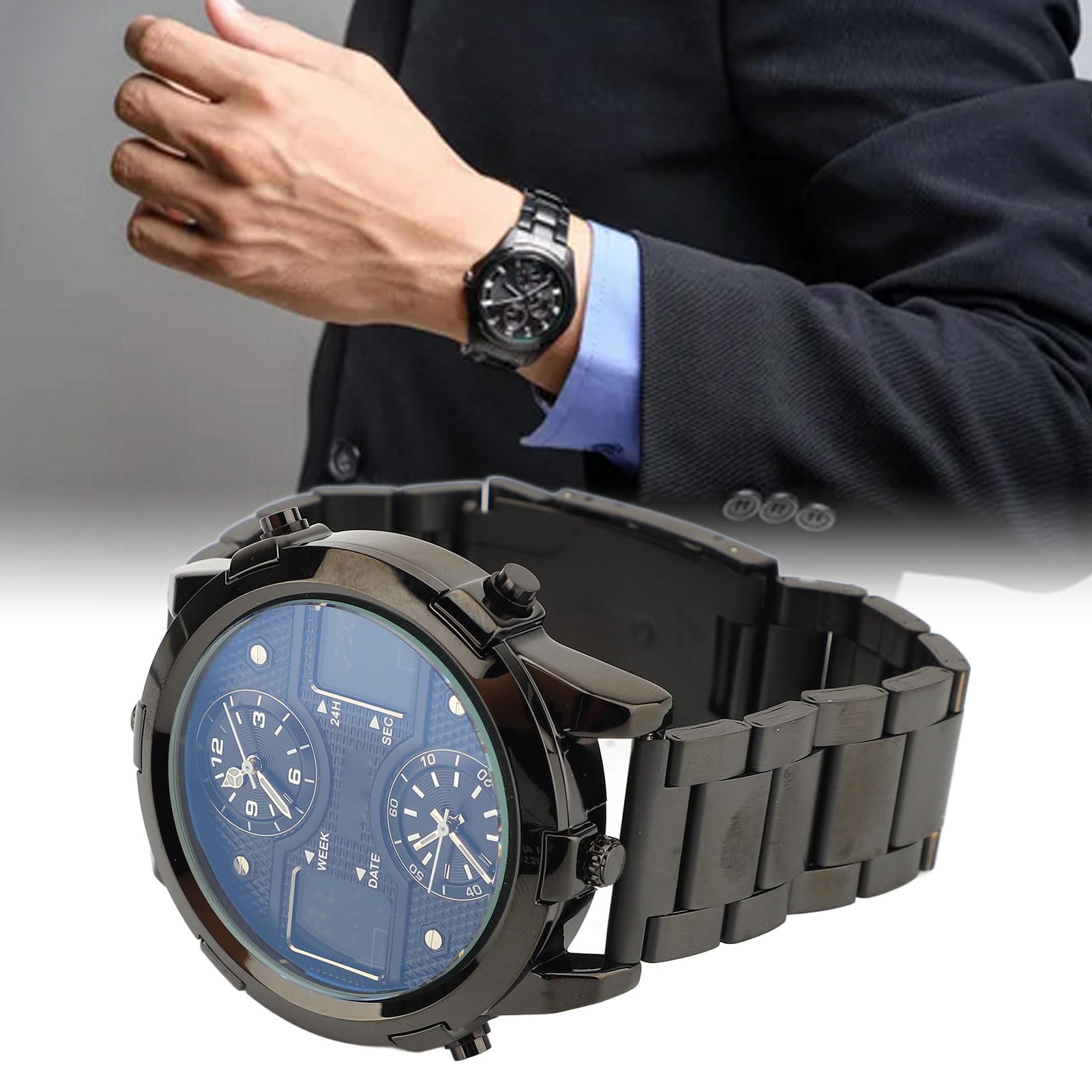 Schimer Orologio Sportivo da Uomo con Funzione di Allarme