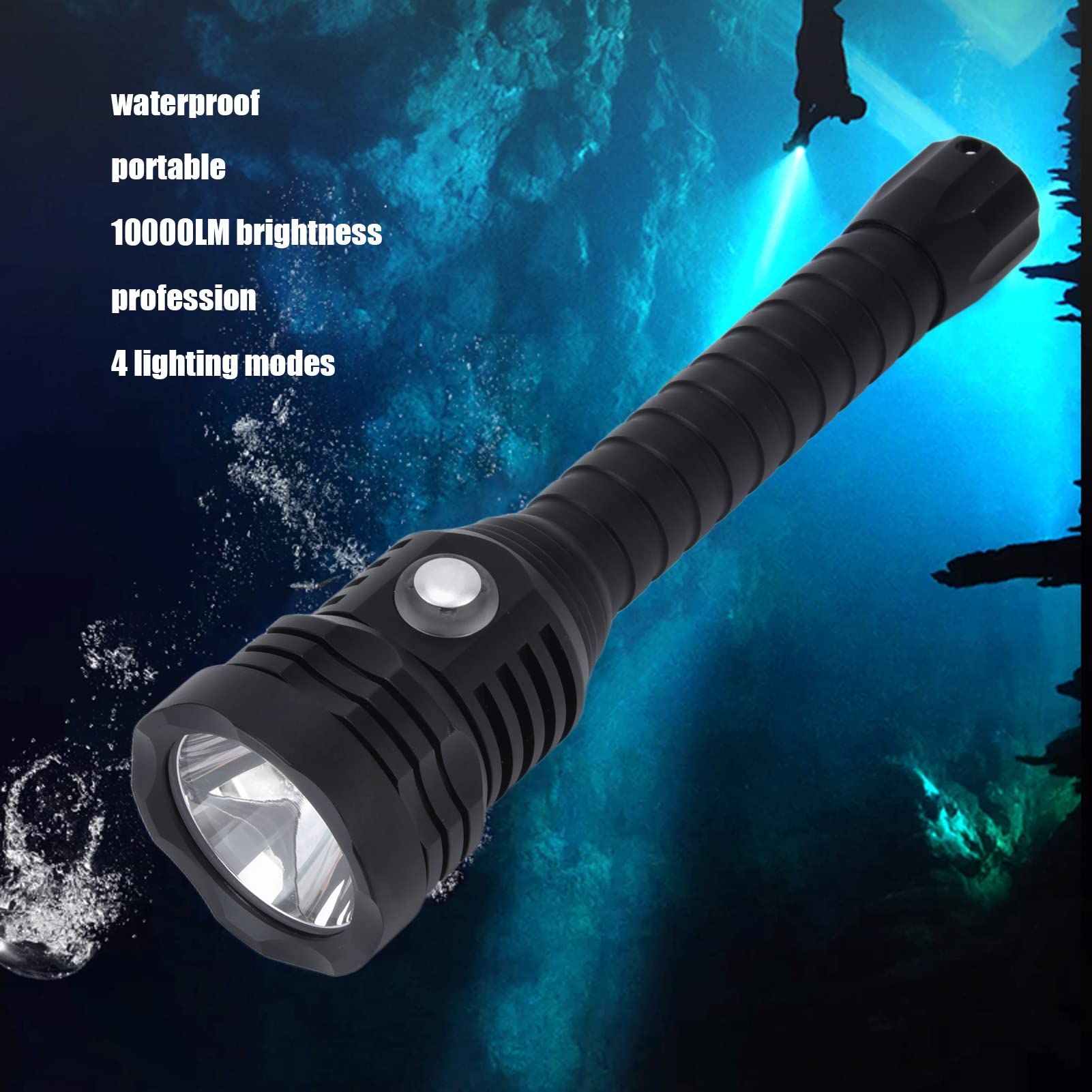 Lampe De Plongée WholeFire XHP70 10000 Lumens - Étanche IPX8 50m - Rechargeable Pour Plongée Sous-marine