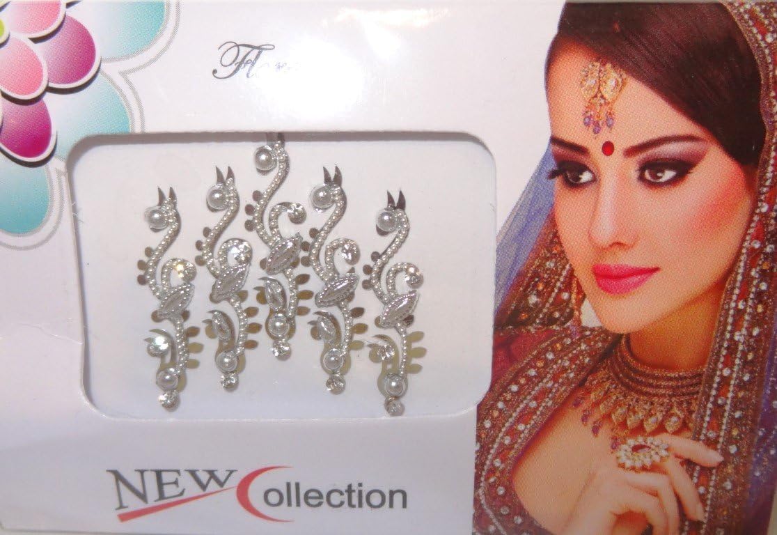 MontCherryBRAND EXCLUSIVE DESIGNER DIAMONTEZ BINDI SET - SILVER - 1 PACK SOLD BY TRENDZ