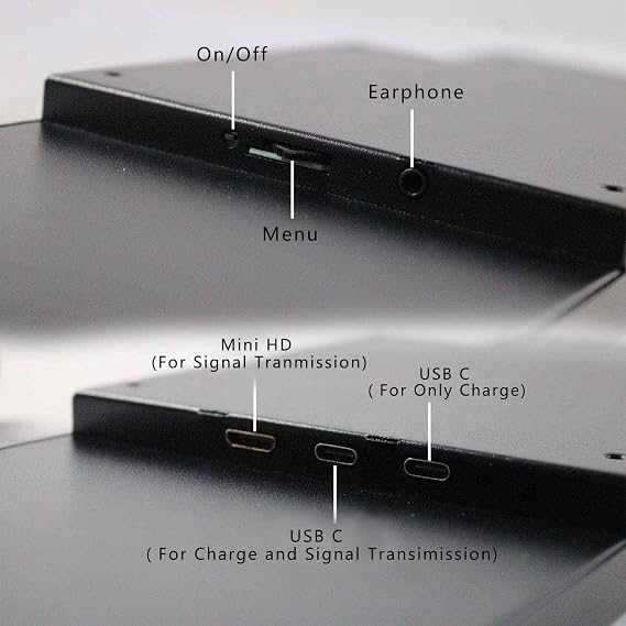 VSDISPLAY 14.5 Inch 14.5 Inch 2560 x 720 2K IPS LCD Monitor Stretched Bar Display for Computer PC Case GPU CPU Secondary Screen Monitor, Supports USB-C Video Input