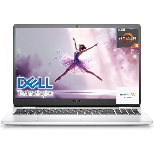 Dell Inspiron 15.6" FHD Laptop, 16GB RAM, 512GB SSD, AMD Efficient Dual-Core CPU, RJ-45, SD Crad Reader, Fingerprint Reader, HDMI, Wi-Fi, Bluetooth, Windows 11 – Great for Work, Study