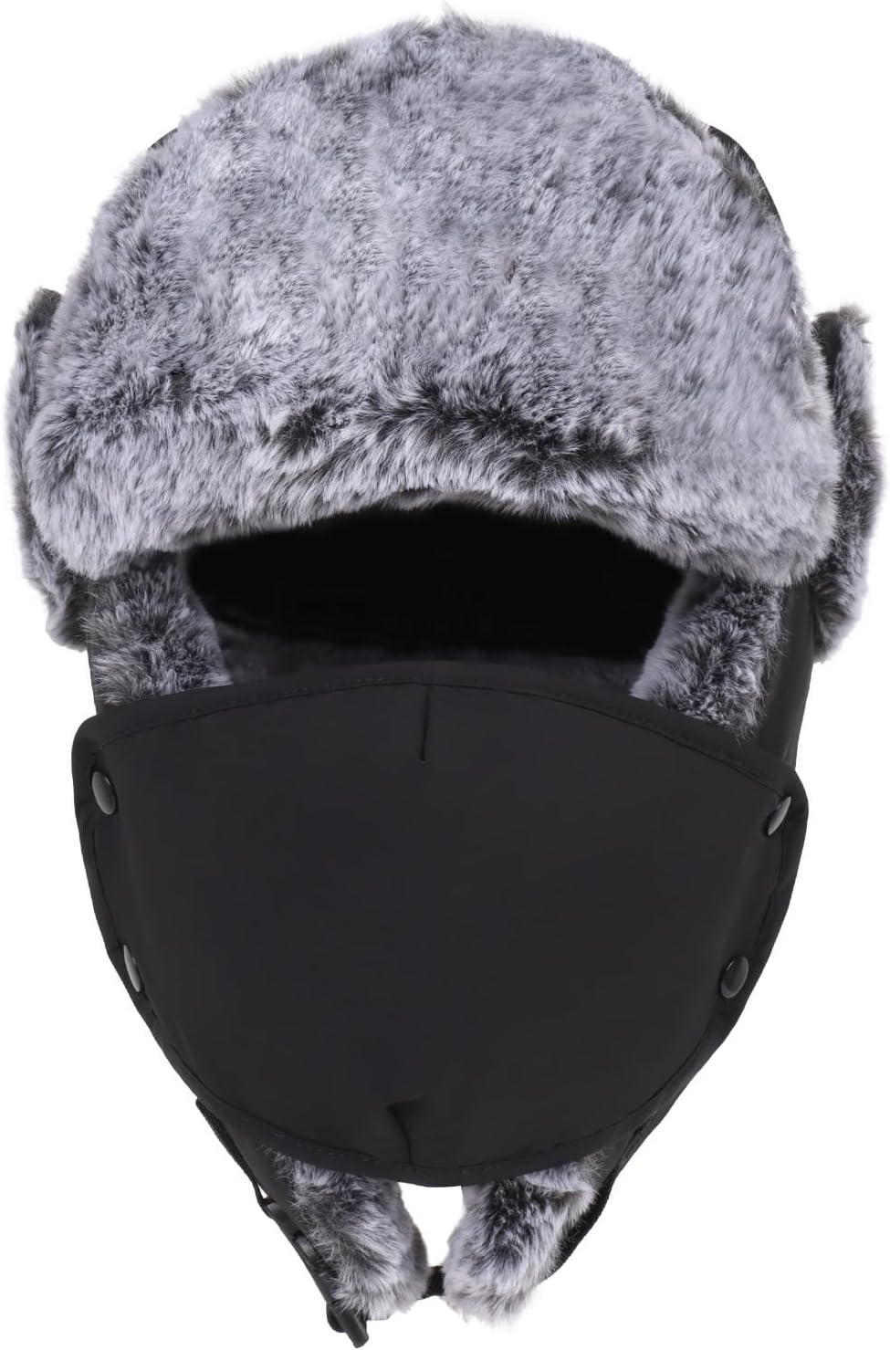 Trapper Hat Russian Ushanka Winter Hats for Men and Women，Windproof with Face Cover and Ear Flaps