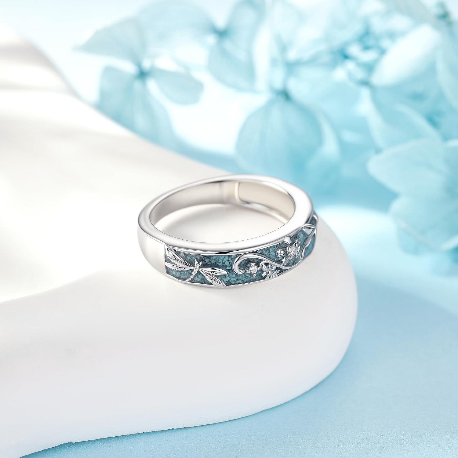 Turquoise Rings S925 Sterling Silver Turquoise Ring Jewelry Gift For Women Men