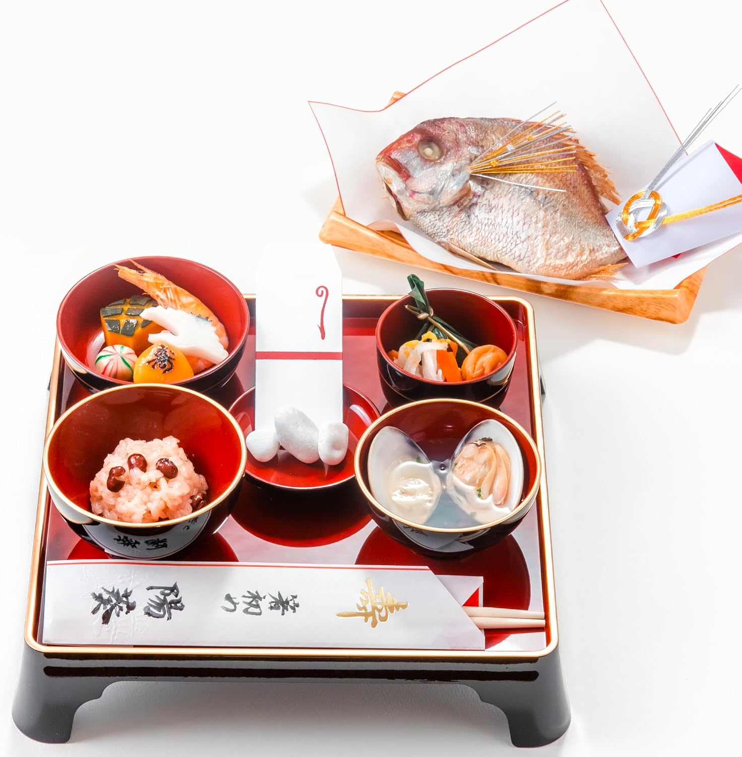季膳味和／ときぜんみわ お食い初め│百日祝い お料理セット（お食い初めの儀式ができるセット） (プチももか｜女児用お祝い膳付き)