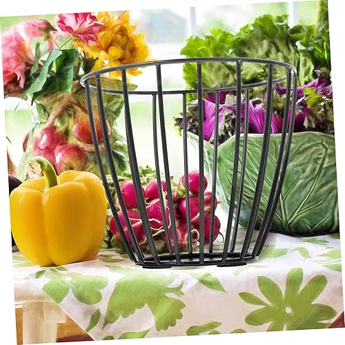 Miniatura 9 de Cesta de almacenamiento de hierro forjado Cesta de almacenamiento de verduras Cesta de almacenamiento de verduras Contenedor de frutas de hierro