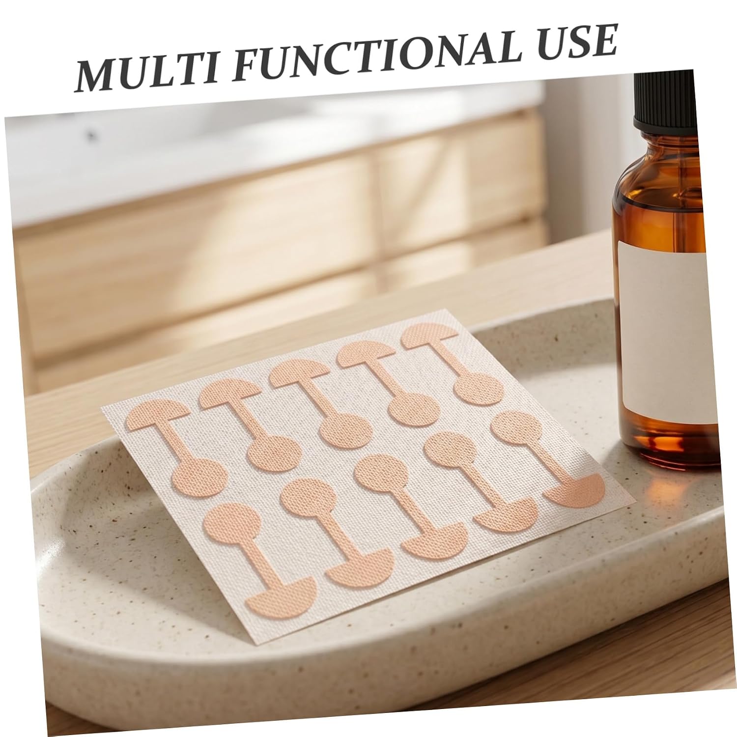 Dumbbell-shaped Nose Tape 50pcs Self-adhesive Soft Nasal Breathable Elastic Nose Contracture Stickers for Wide Nostrils