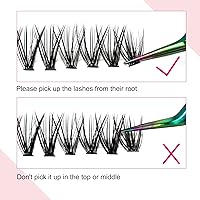 Vista 60 de Eyelash Extension Kit Lash Bond and Seal Lash Clusters with Eyelash Tweezer Lash Glue for Individual Lashes Lash Applicator Tool for DIY Lash