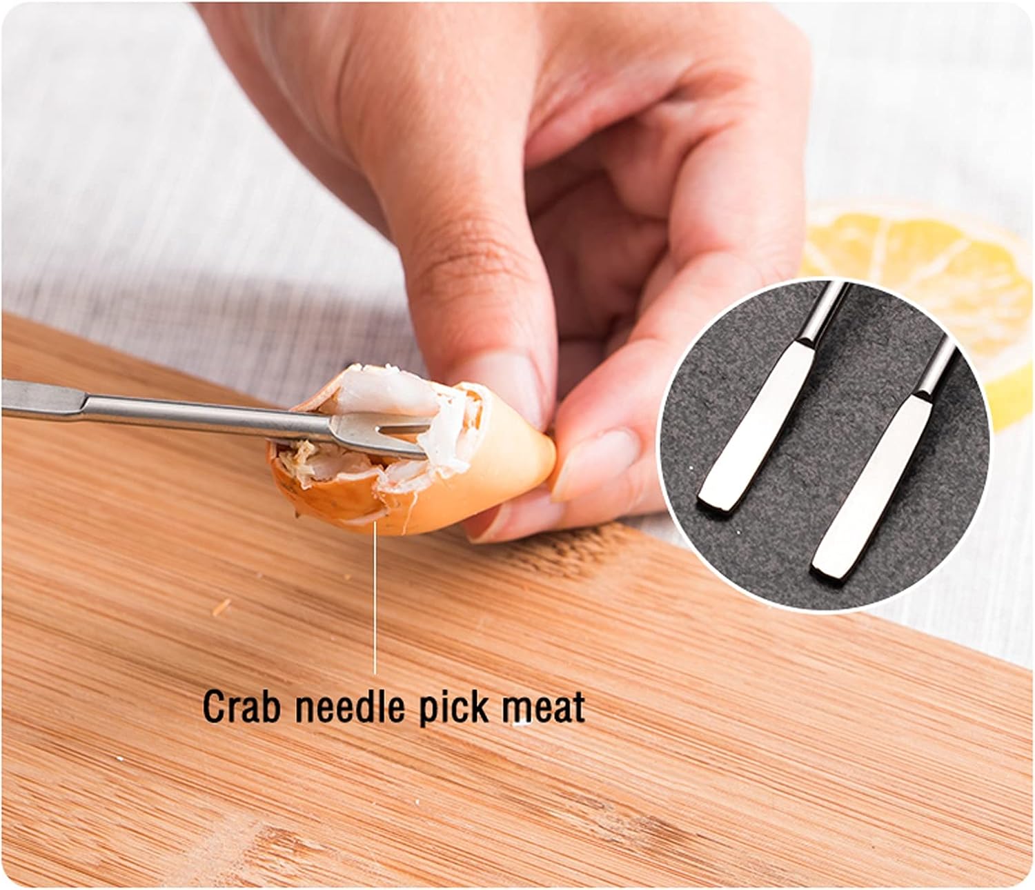 Seafood Tools Set Seafood Tool Set Stainless Steel Seafood Fork and Pick Zinc Alloy Seafood Crackers Set an for Seafood Lovers Lobster Tools for Eating(Green)