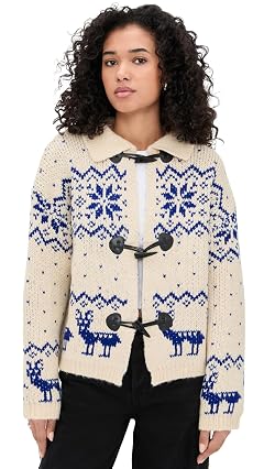 Bailey Rose Womens Fair Isle Knit Cardigan