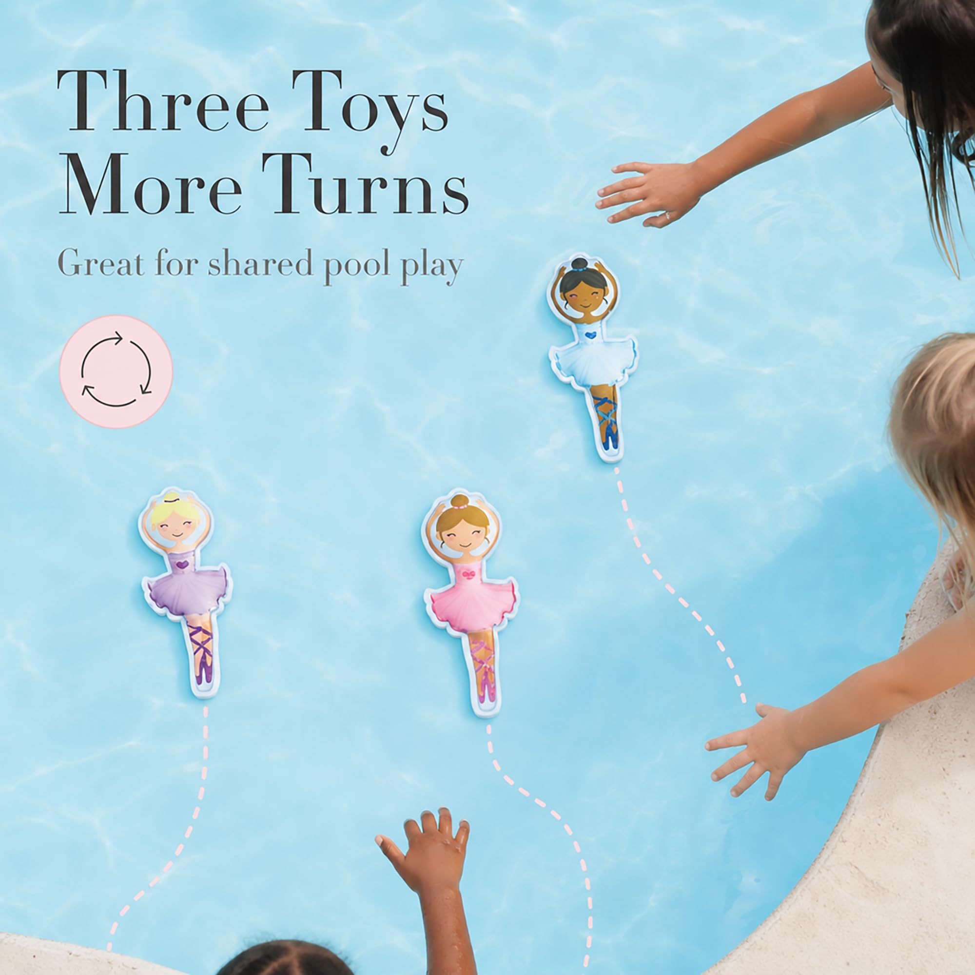 Mud Pie Ensemble de jouets de plongée ballerine pour enfants
