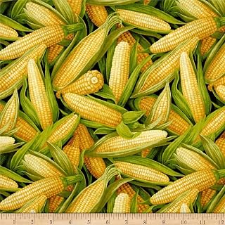 Farmer John Garden Corn Premium Quality 100% Cotton Sold by The Yard.