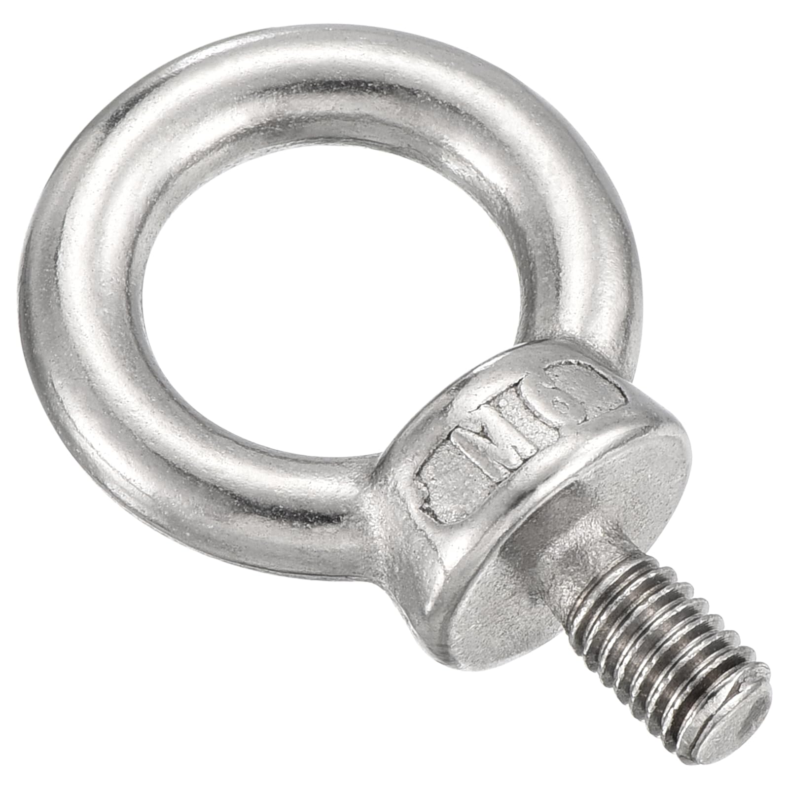 METALLIXITY Shoulder Eye Bolt (M6x11mm) 5Pcs, 304 Stainless Steel Machinery Lifting Ring Threaded Eye Bolt - for Load Hoisting Silver