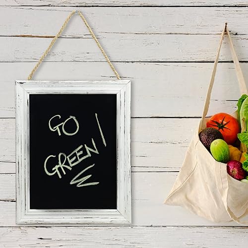 Miniatura 2 de SANY DAYO HOME Letreros magnéticos rústicos para colgar en la pared, 14 x 11 pulgadas, tablero de exhibición con marco de madera envejecida para