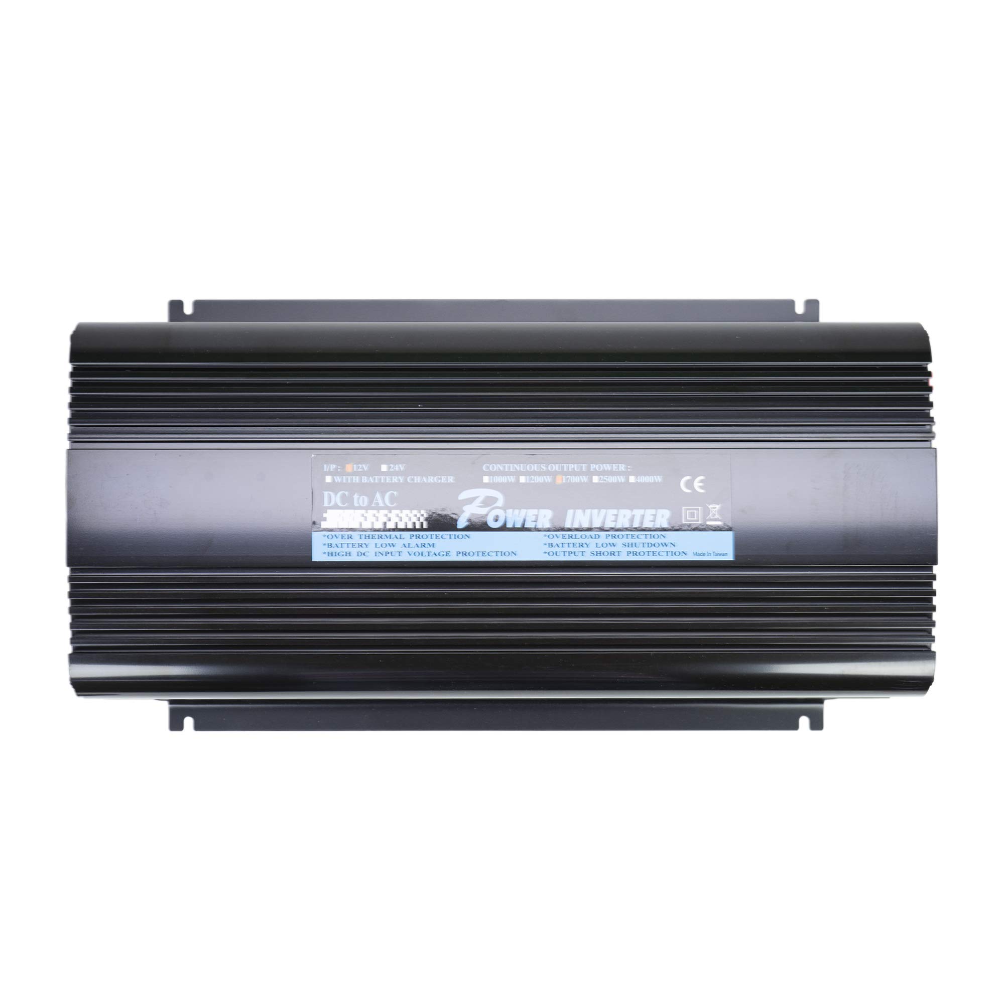 Inverter di tensione Presidente Alimentatore 1700W 12V, uscita 230V, onda sinusoidale modificata, telecomando incluso