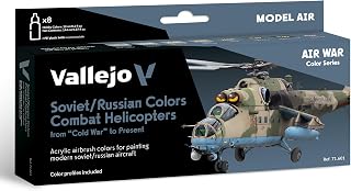 Vallejo Model Air Set 71601 Soviet / Russian colors Combat Helicopters post WWII to present (8)