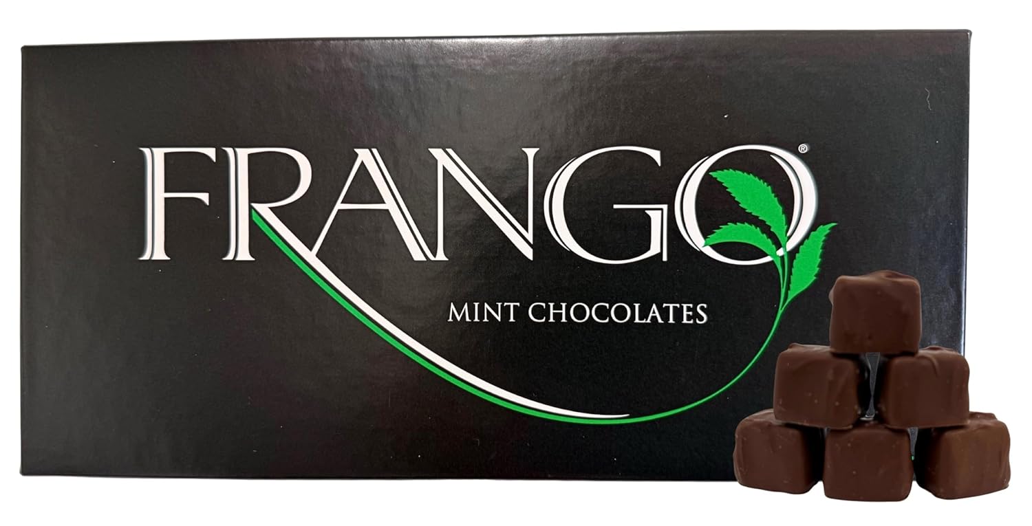 Frango Mint Chocolates, 1 lb Box – Smooth, Rich Milk Chocolate with Refreshing Mint Flavor – Gift Boxed Classic Treat