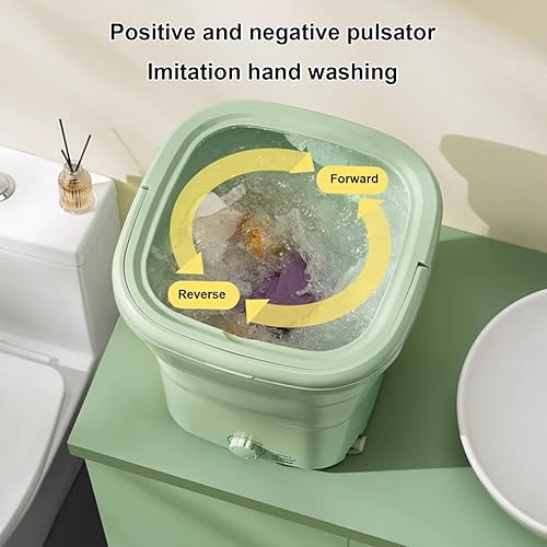 Miniatura 3 de Lavadora portátil, mini lavadora plegable de 20 litros con deshidratación, para ropa pequeña, diseño plegable ideal para hotel, hogar, apartamento,