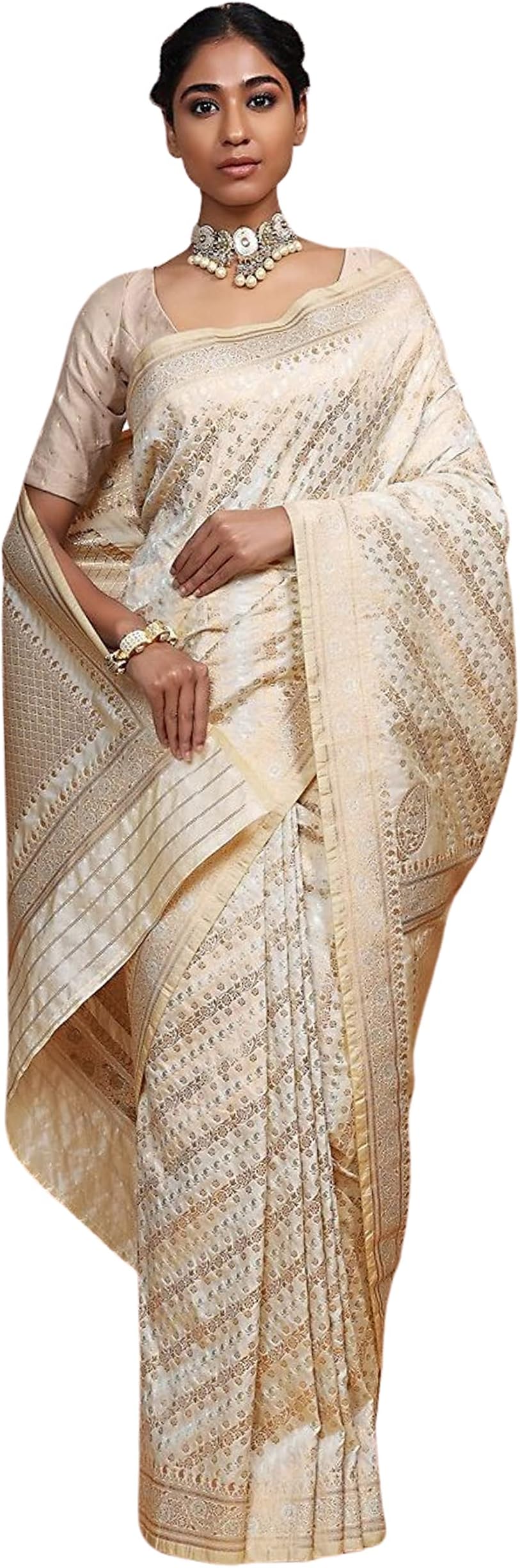 Elina fashionSarees For Women Banarasi Art Silk Woven Gift Saree || Ethnic Indian Gift Traditional Wedding Sari with Unstitched Blouse