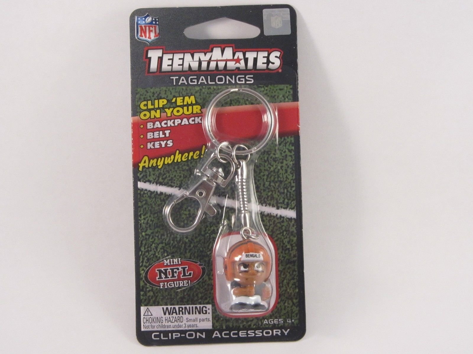 Party Animal NFL Cincinnati Bengals TeenyMates Tagalong Keychain