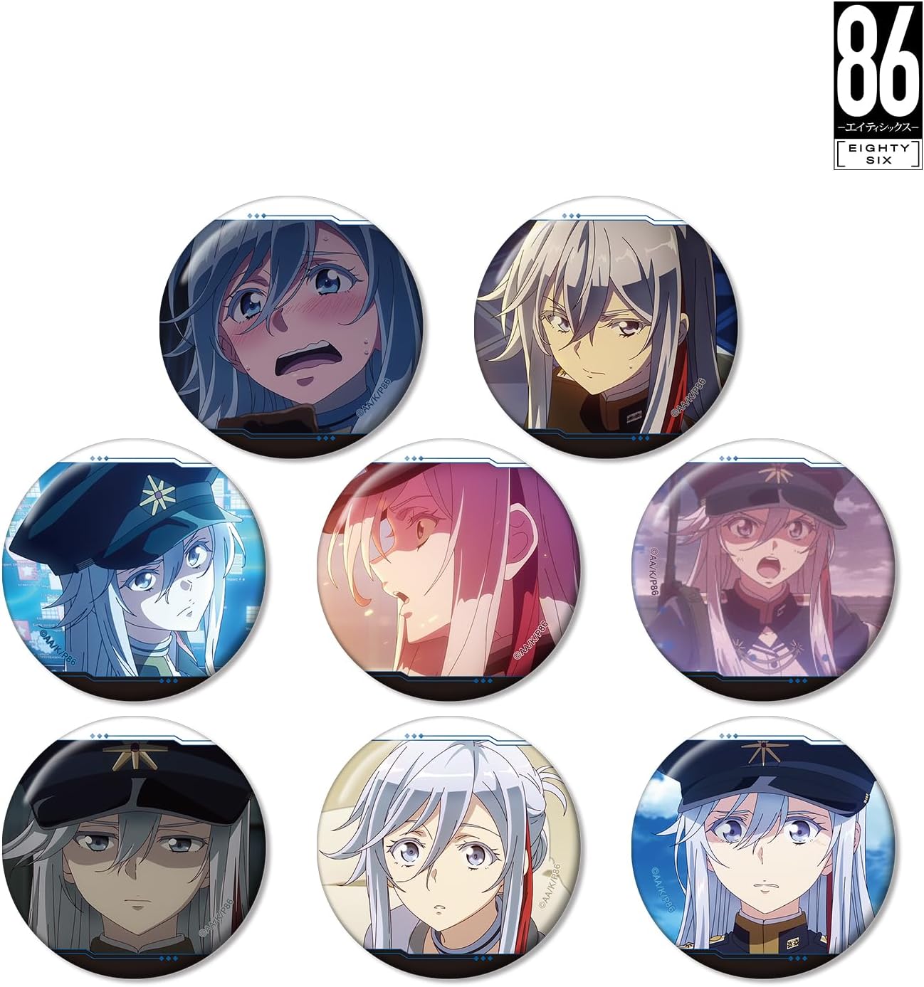 TV Anime 86 Etisix" Trading Reina Only Scene Can Badge Box of 8