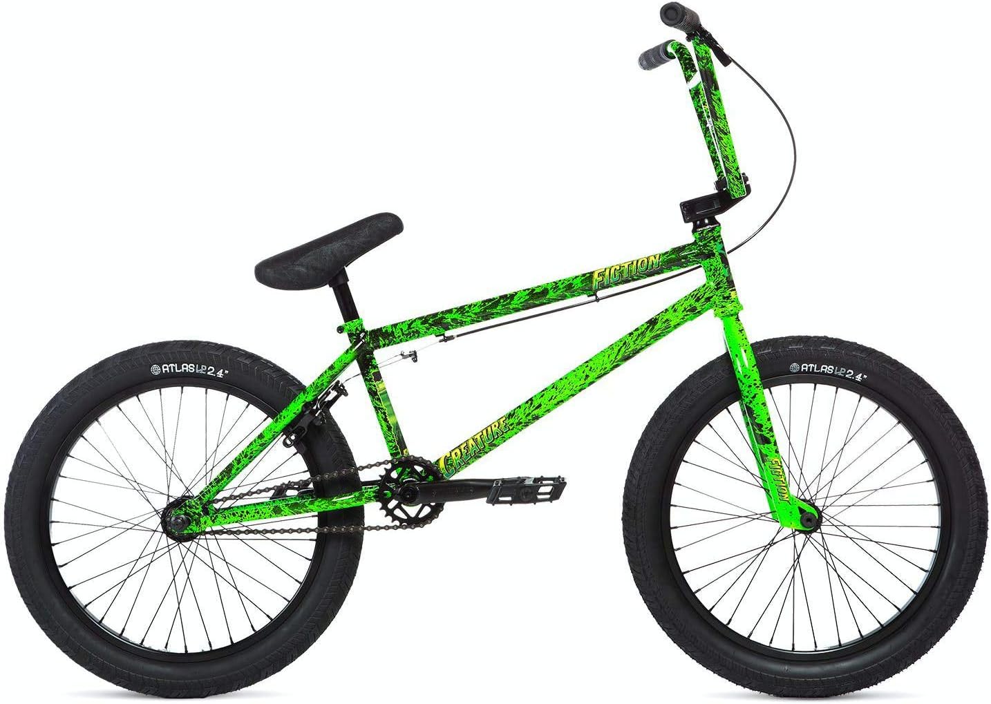 Stolen X Fiction Creature 20" 2020 BMX Freestyle Bike (21" - Toxic Green Splatter)