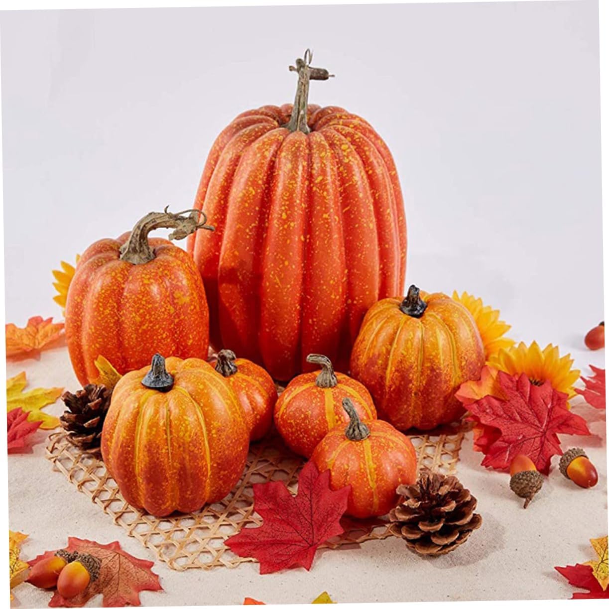 Artificial Pumpkins Mini Pumpkins for Halloween Foam Model Decorations for Party