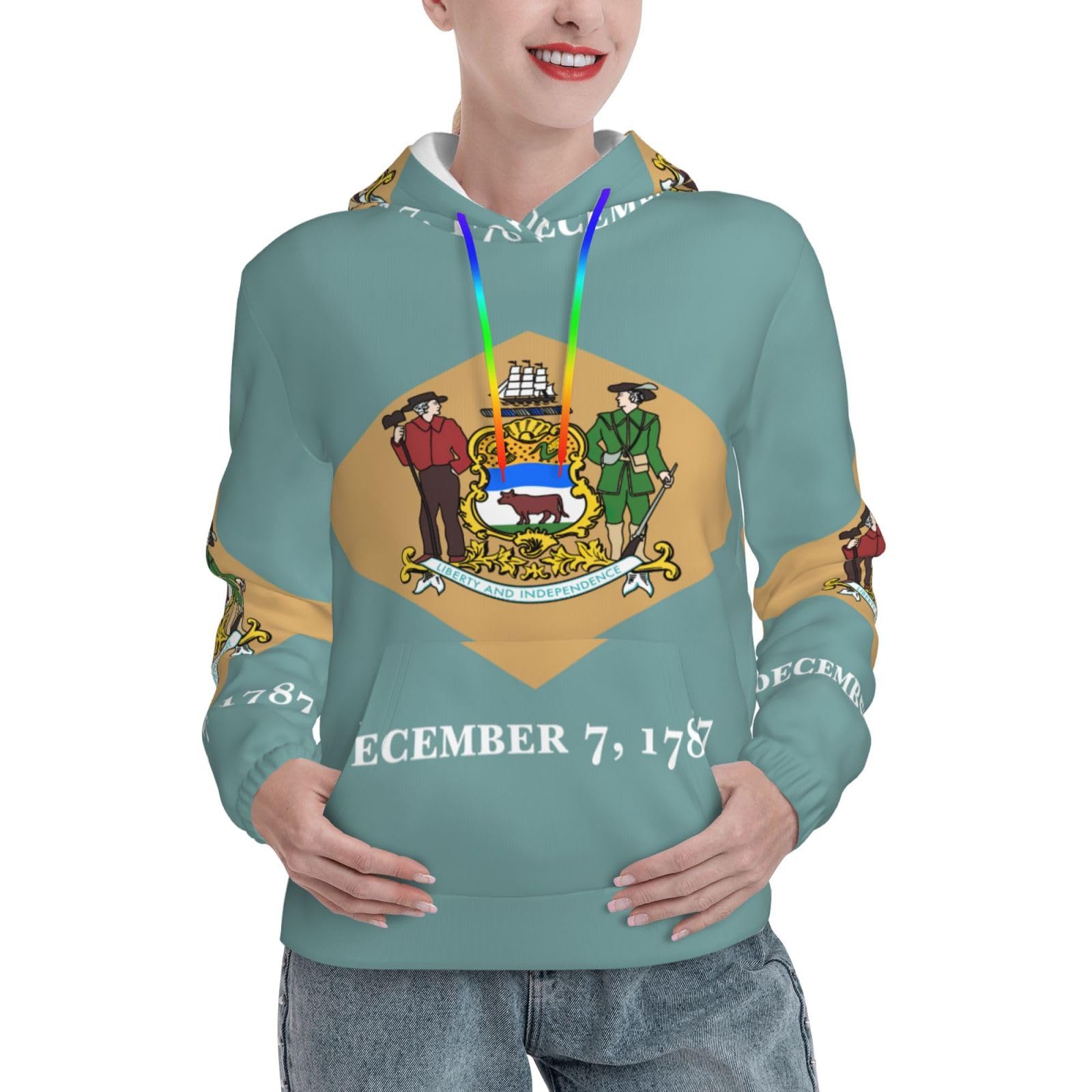 Sweat à capuche Delaware EdWal pour femme pull ajusté - 8