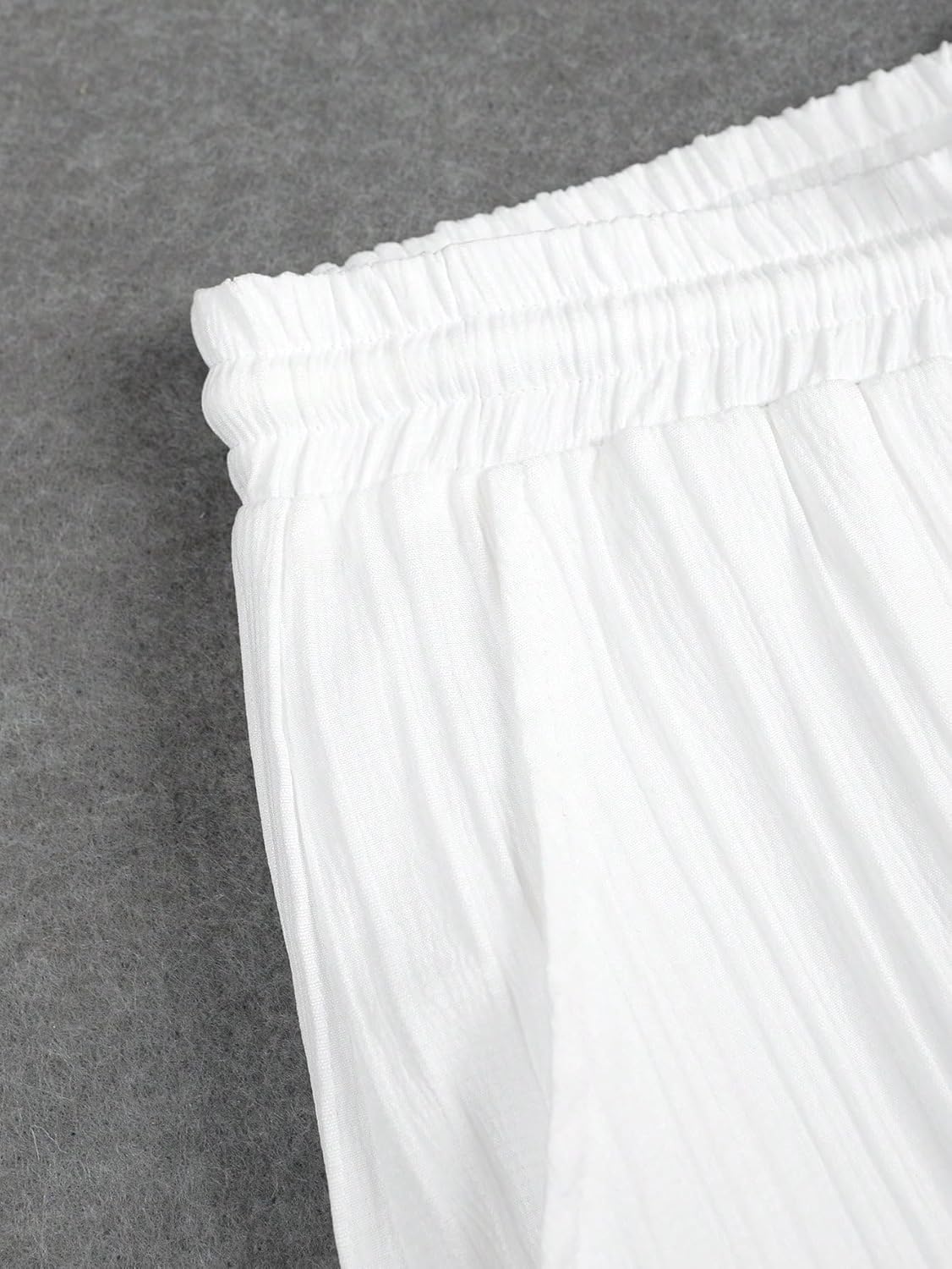 QJQ Men's 2 Piece Outfits Short Sleeve Button Down Shirts Beach Texture Pants Summer Casual Vacation Set - Image 6