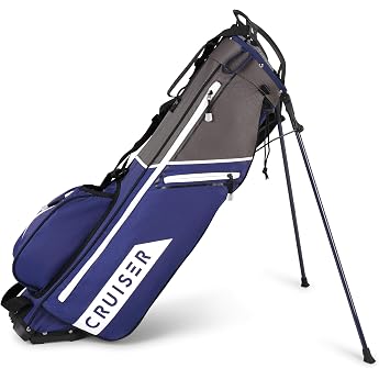 Cruiser Golf CR-Lite 2.0 Stand Bag Super Light Slim Stand Bag with Padded Double Shoulder Strap 4-Way Divider 5 Pockets Grab Handle Carry Bag