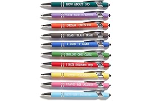 10PCS Funny Complaining Sayings Multicolored Ballpoint Pens