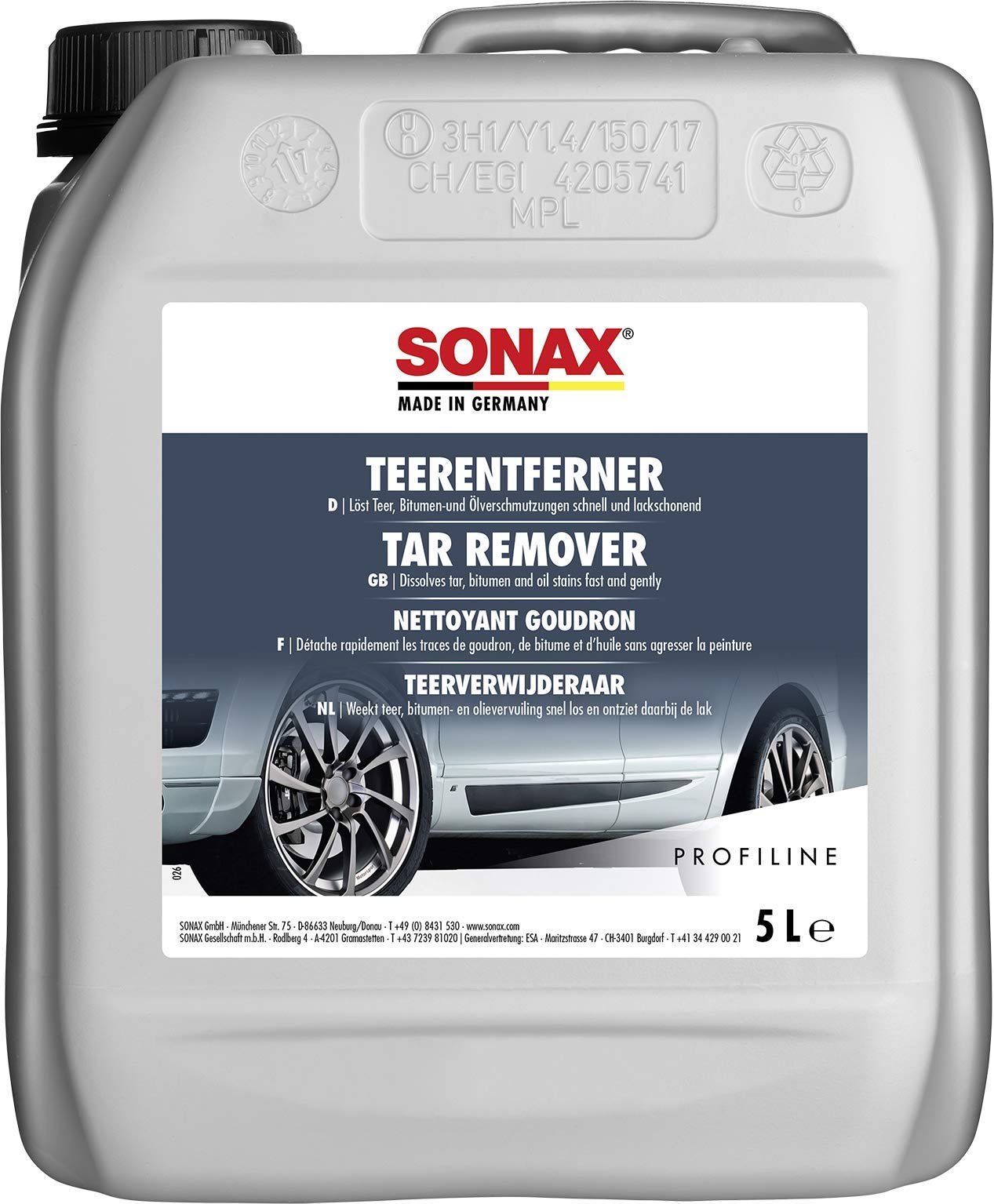 Sonax 03045050 - Disolvente de alquitrán