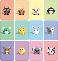 Vista 7 de Kit de arcilla seca al aire - Plastilina para modelar para niños con herramientas de escultura y tutorial, ultra ligera y suave, segura y no tóxica