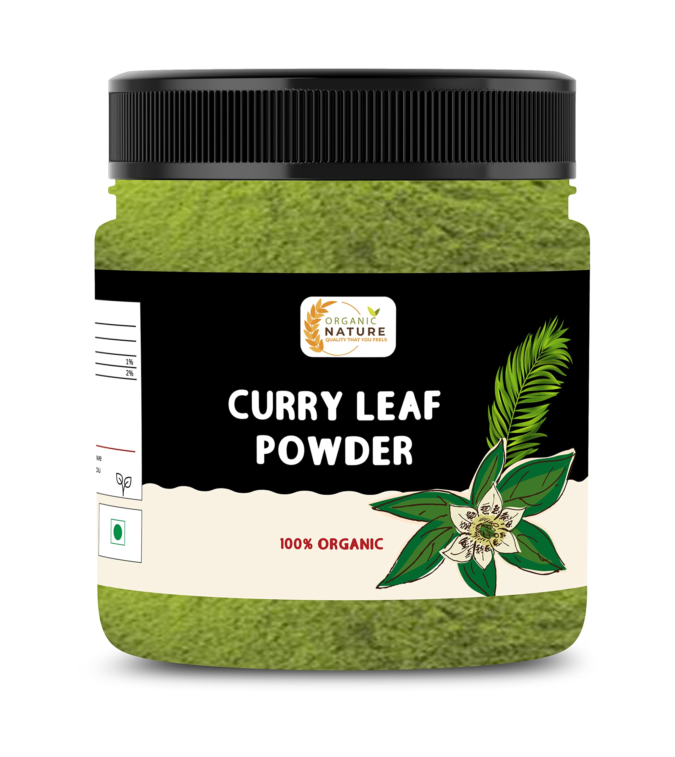 Organic Nature Curry Leaf Powder, 250 Gram [Sun Dried & Stemless] Jar Pack, Vegetable Masala (B0986KWZSL) Amazon Price History, Amazon Price Tracker