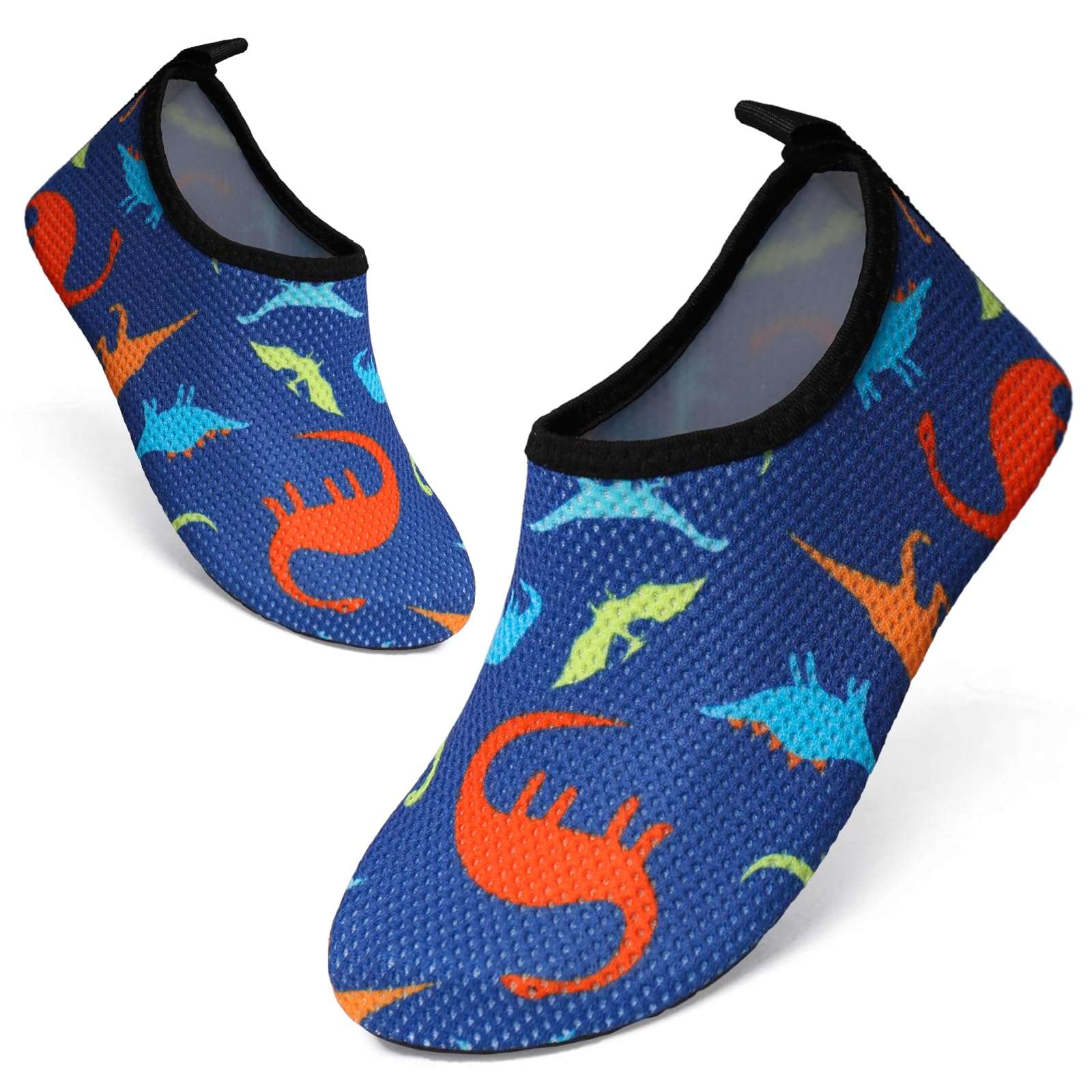 TMEOG Escarpines Niño Niña Zapatillas Agua Zapatos de Playa y Piscina de Antideslizante Calcetines Natación Calzado para el Agua Zapatos Descalzos para Niños 22-33EU