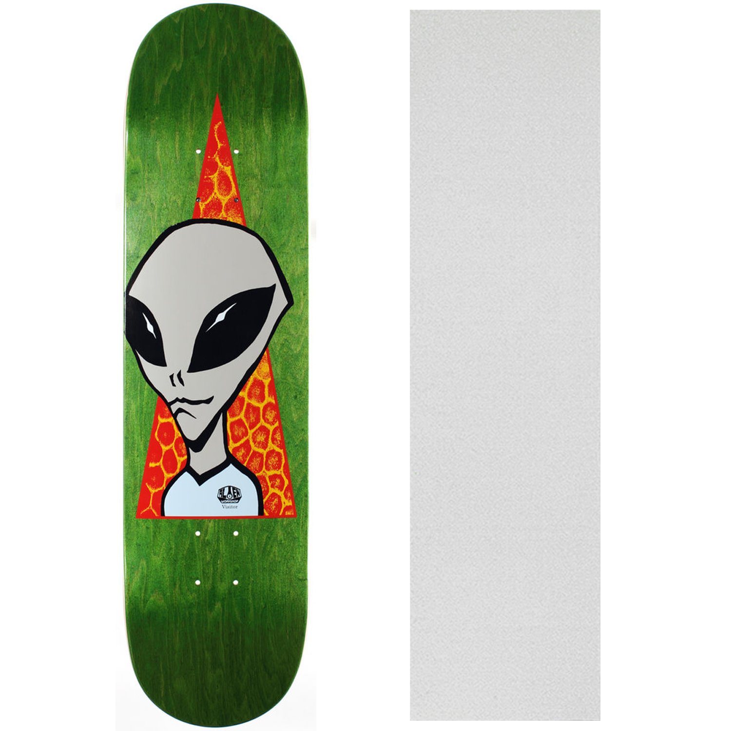 Skateboard Deck Visitor 8.25" (Asst Clrs) with Griptape