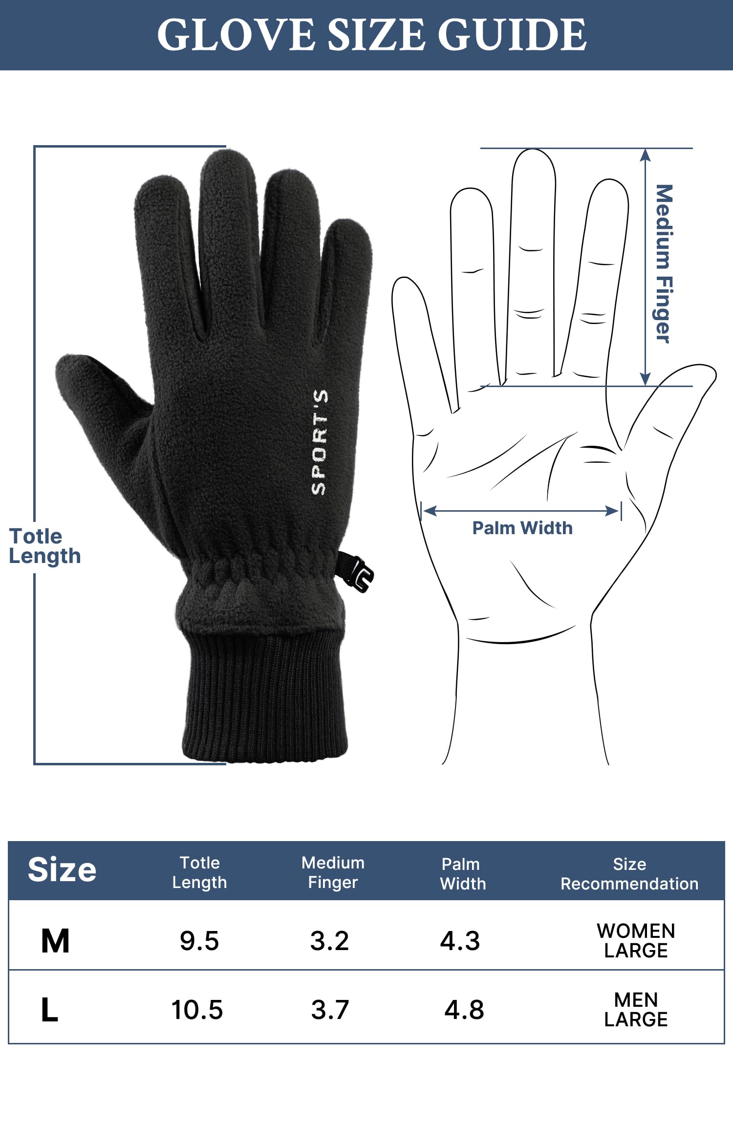 Guantes de invierno para mujeres y hombres - Guantes de invierno para mujeres en clima frío, pantalla táctil grande, sólidos, ligeros, impermeables y térmicos para correr, ciclismo,