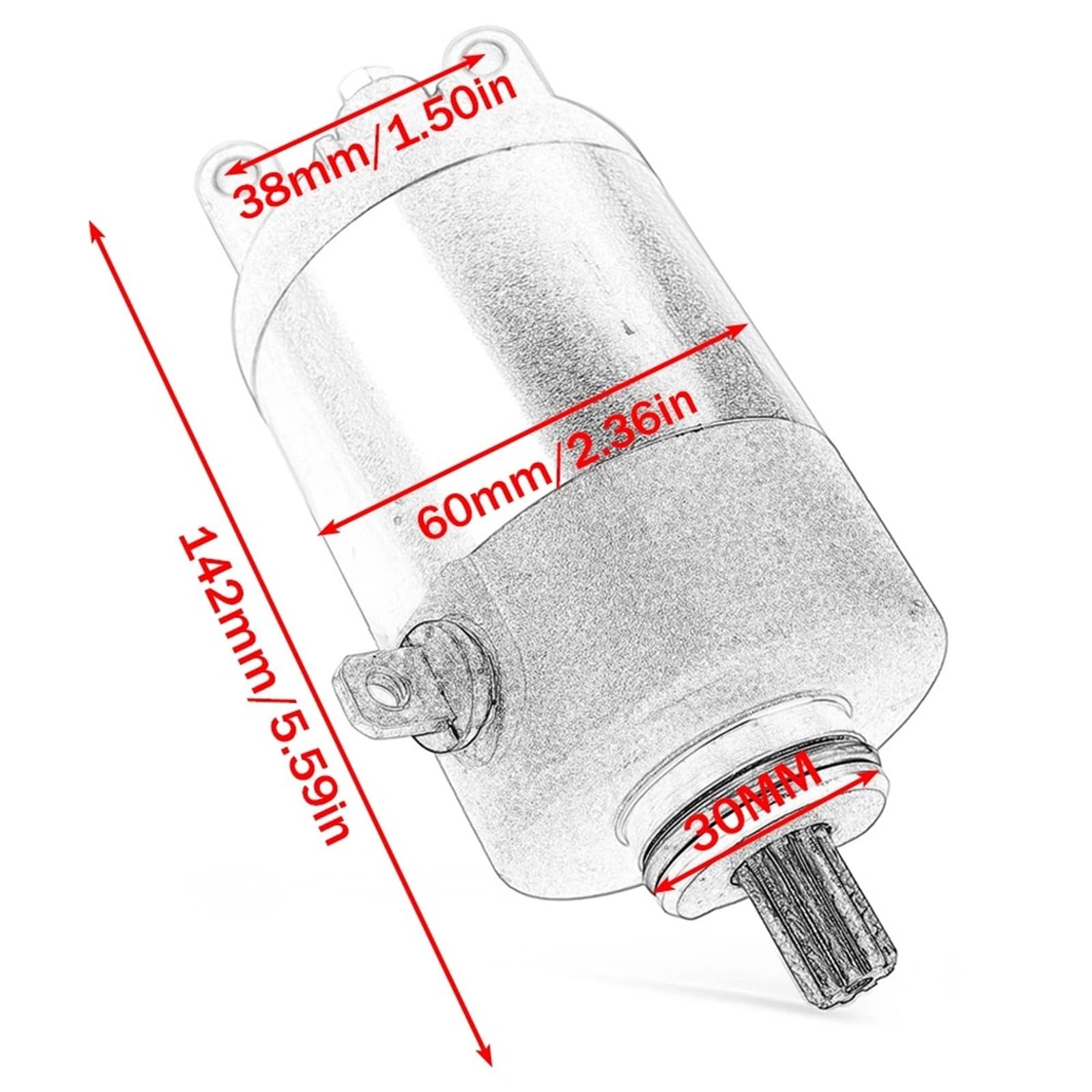 Motorino avviamento Per XC125 Cygnus MW125 MWS125 Tricity NXC125 1PN-H1890-00 5ML-H1800-00 4P9-H1800-00 5ML-H1800-00 Avviamento Motore