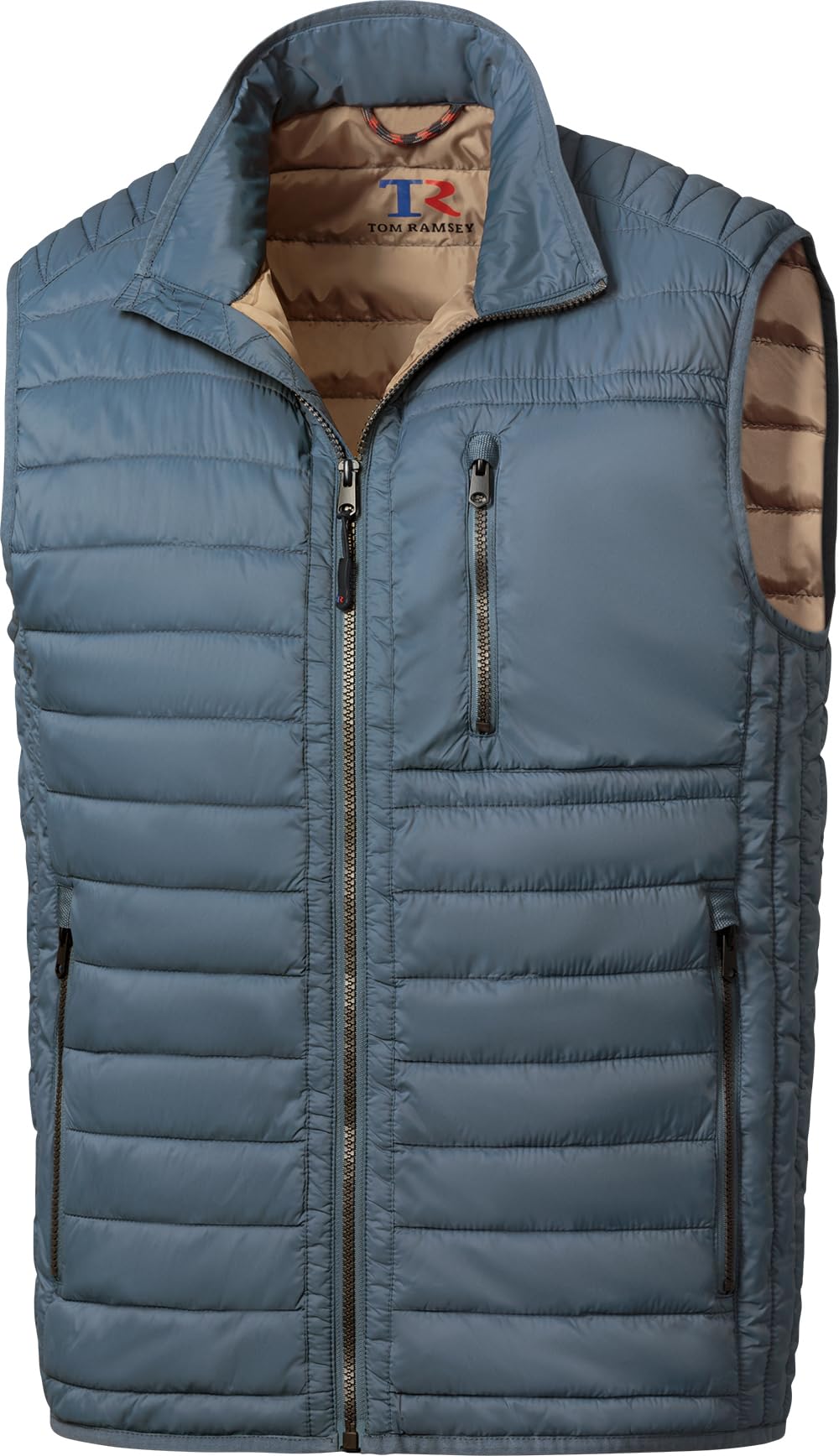 Tom Ramsey Herren Steppweste leicht, wattierte Outdoor-Weste mit 5 Taschen, ärmelloses Gilet für Herbst & Übergangszeit, leichte Freizeitweste, Gr. 48–60