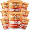 Bio&Me: Apple and Cinnamon Gut-Loving Porridge 8-Pack 8 x 65g pots - High in Fibre, Low Sugar - On The Go Breakfast