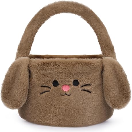 Easter Baskets for Kids - 🐰 Soft Bunny Design 🐶 Plenty of Storage👐