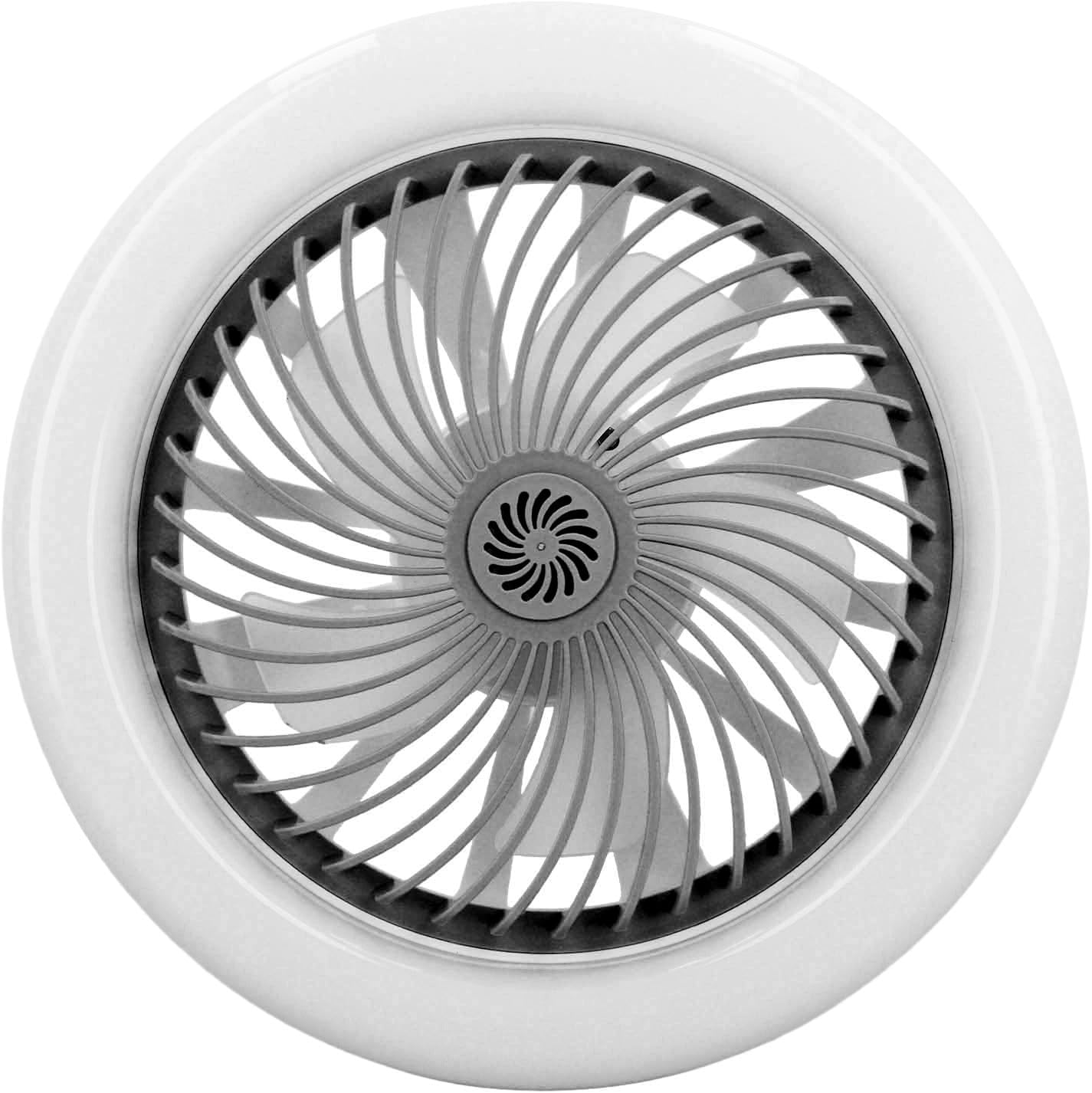 Ceiling Fan Light, Foldable LED Remote Control Aromatherapy Fan with Concealed Design for Bedroom, Balcony, Kitchen (Grey)
