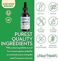 Vista 5 de Complejo de vitamina B líquida de frambuesa – Suplemento vitamínico con vitamina B12 – Sublinguales vitaminas B complejas gotas para niños