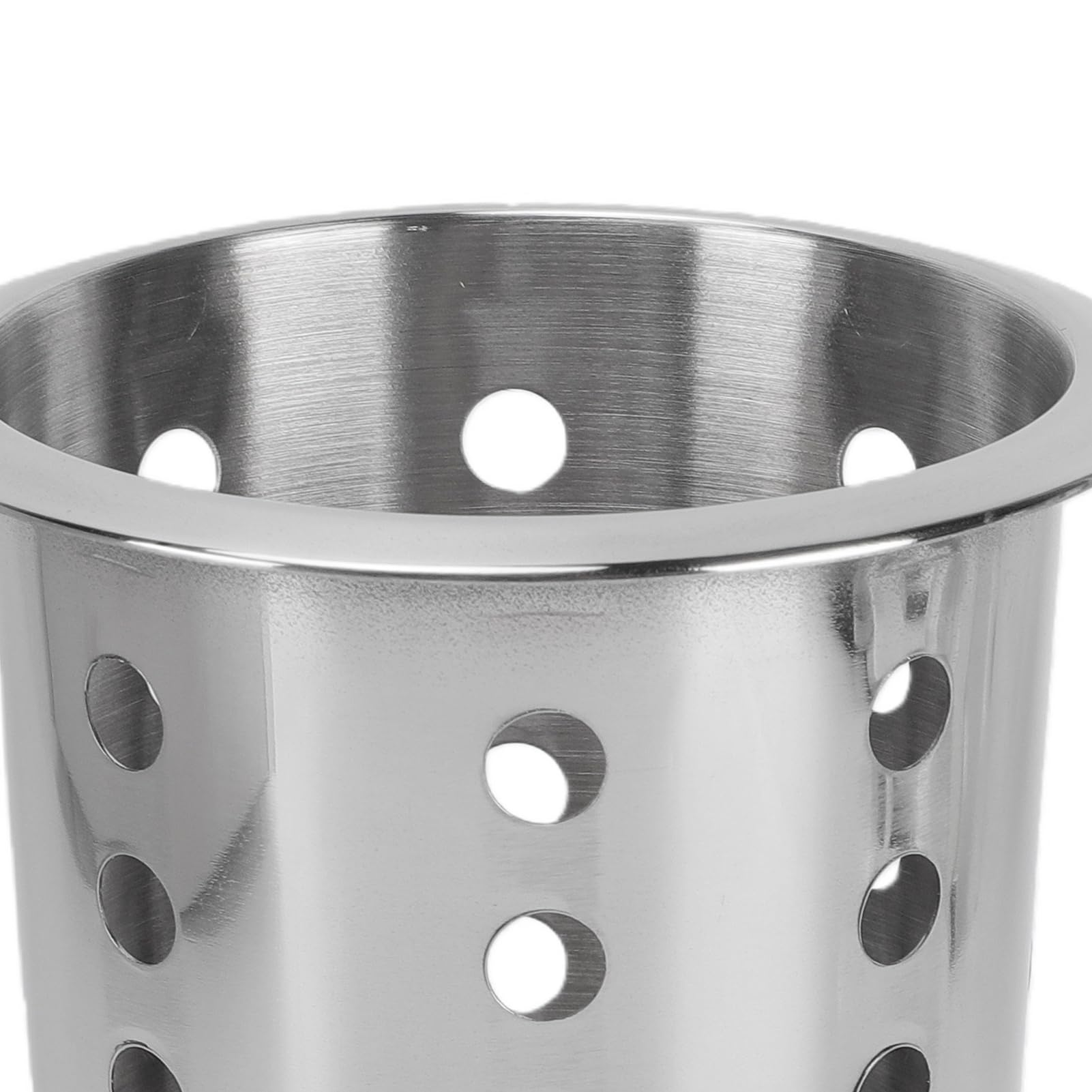 TOPINCN Soporte para Cubiertos de Acero Inoxidable con 6 Compartimentos, Organizador Perforado para Cubiertos, Cesta de Almacenamiento para para Cocina, Encimera, Restaurante,