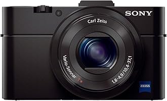 Sony RX100 II Advanced Compact Premium Camera with 1.0-Type Sensor, 28-100 mm F1.8-4.9 Zeiss Lens, Wi-Fi/NFC (DSC-RX100M2) (Renewed)